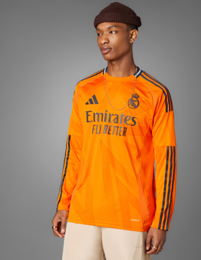 Maglia Away Real Madrid 2024/25 maniche lunghe
