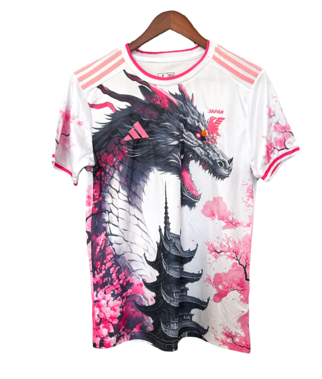 Maglia Bianca Drago Rosa Giappone Edizione 2025/2026