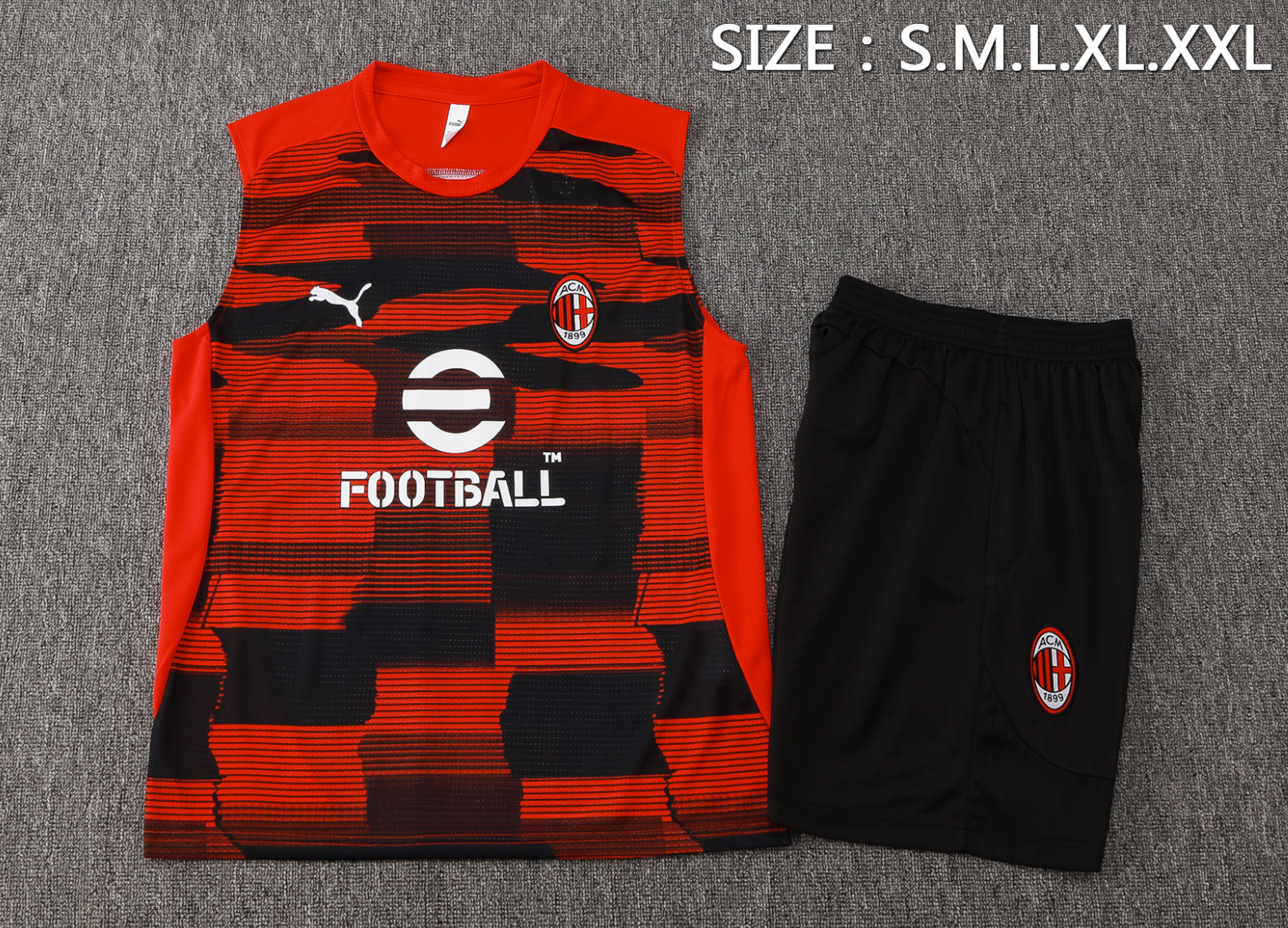 Completo estivo senza maniche AC Milan 2026