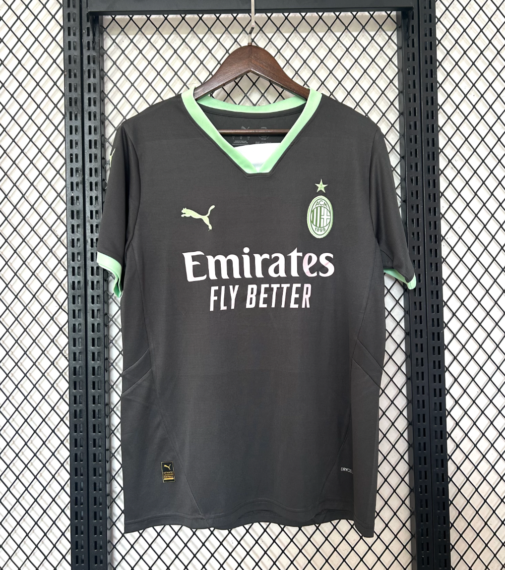 AC Milan Drittes Trikot 24/25 Grau und Grün