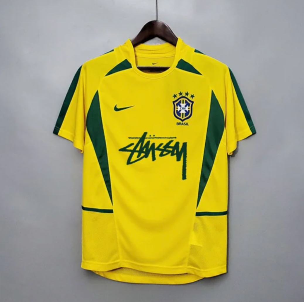 BRASILIEN X STUSSY Konzepttrikot (2002 Retro)