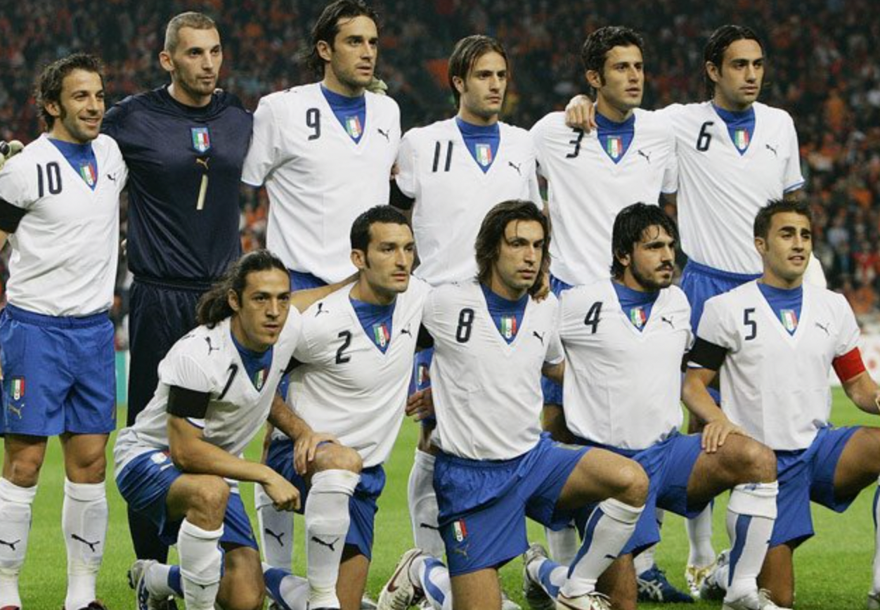 Italien Retro 2006 Trikot | Weltmeister Vintage Trikot