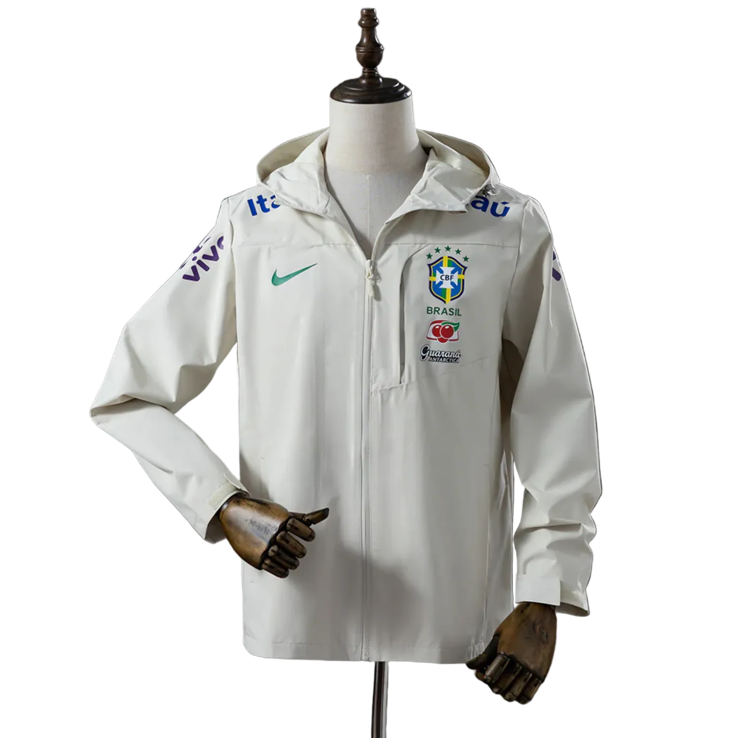 Chaqueta cortavientos blanca Brasil