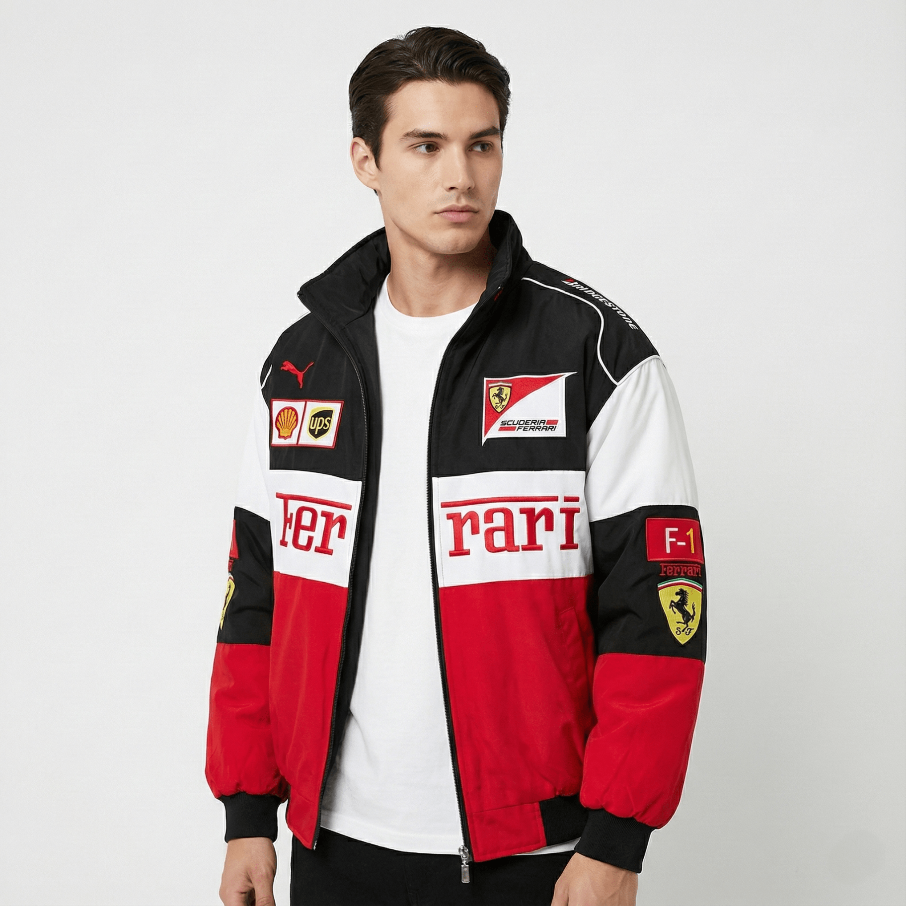 Chaqueta del Equipo de Carreras Rari F1 – Abrigo con cremallera Scuderia Motorsports