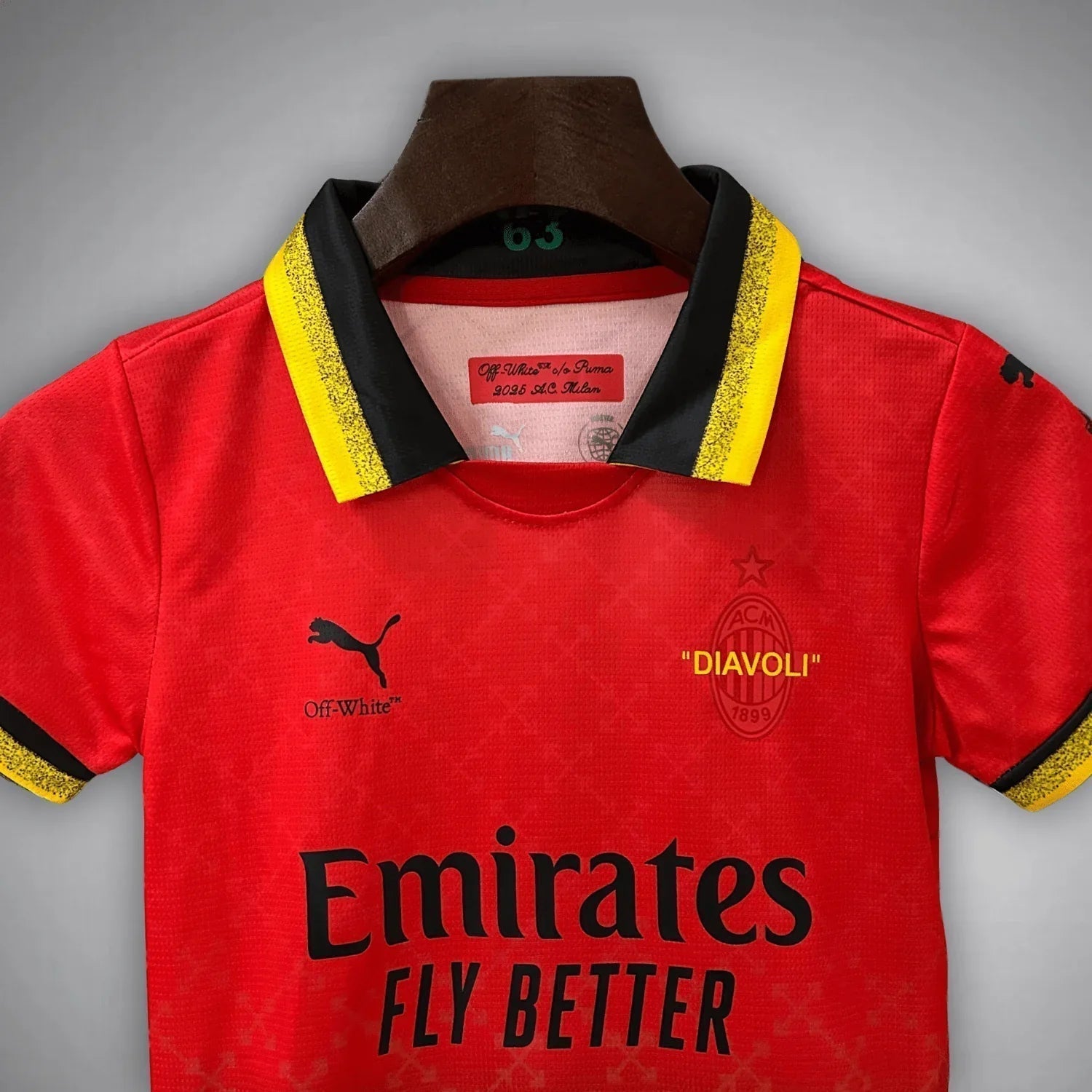 Maglia Bambino AC Milan Off-White Rossa 2025/2026