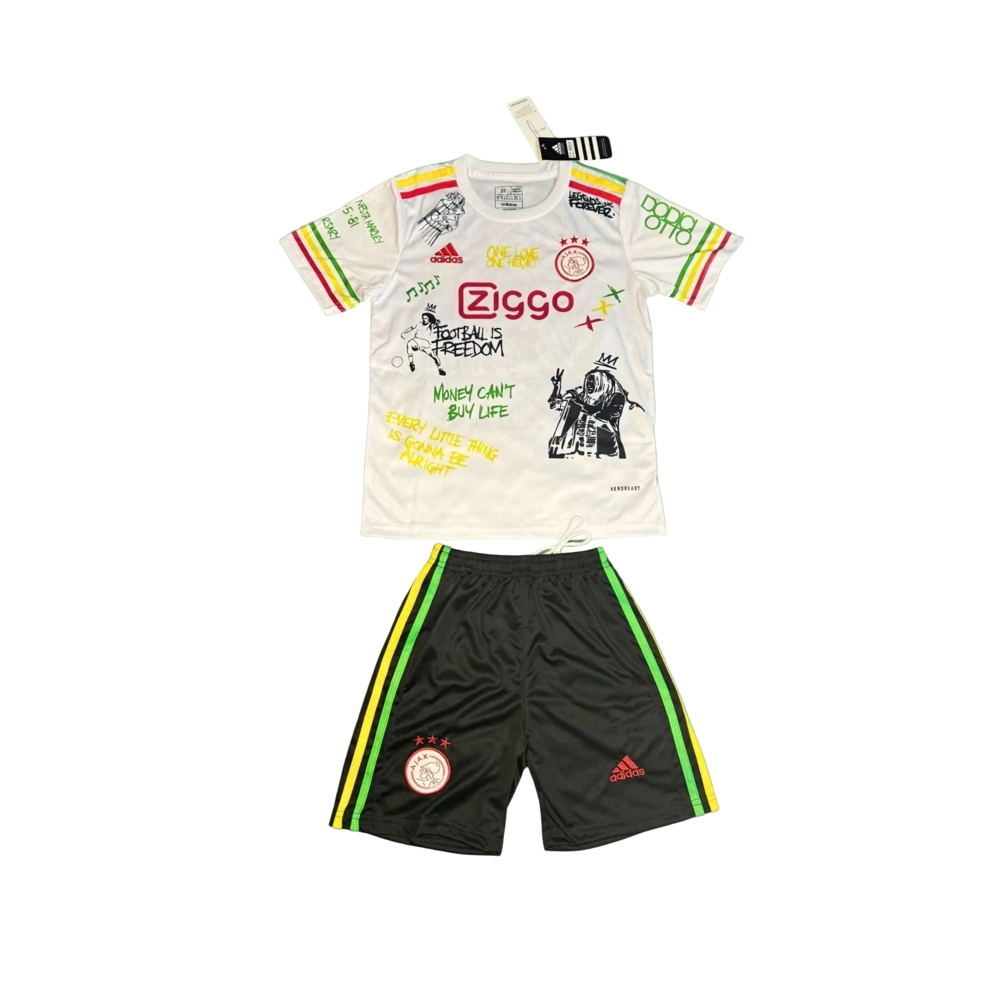 Ajax Bob Marley Weißes Kindertrikot