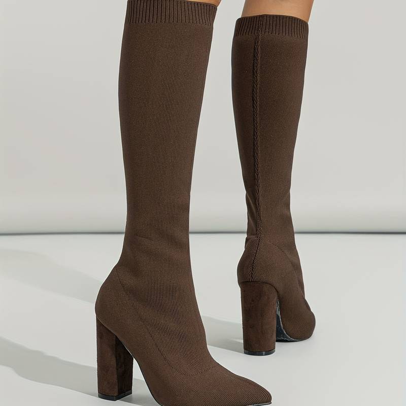 Damen Stiefeletten Knöchellang Blockabsatz Strukturiertes Obermaterial Design