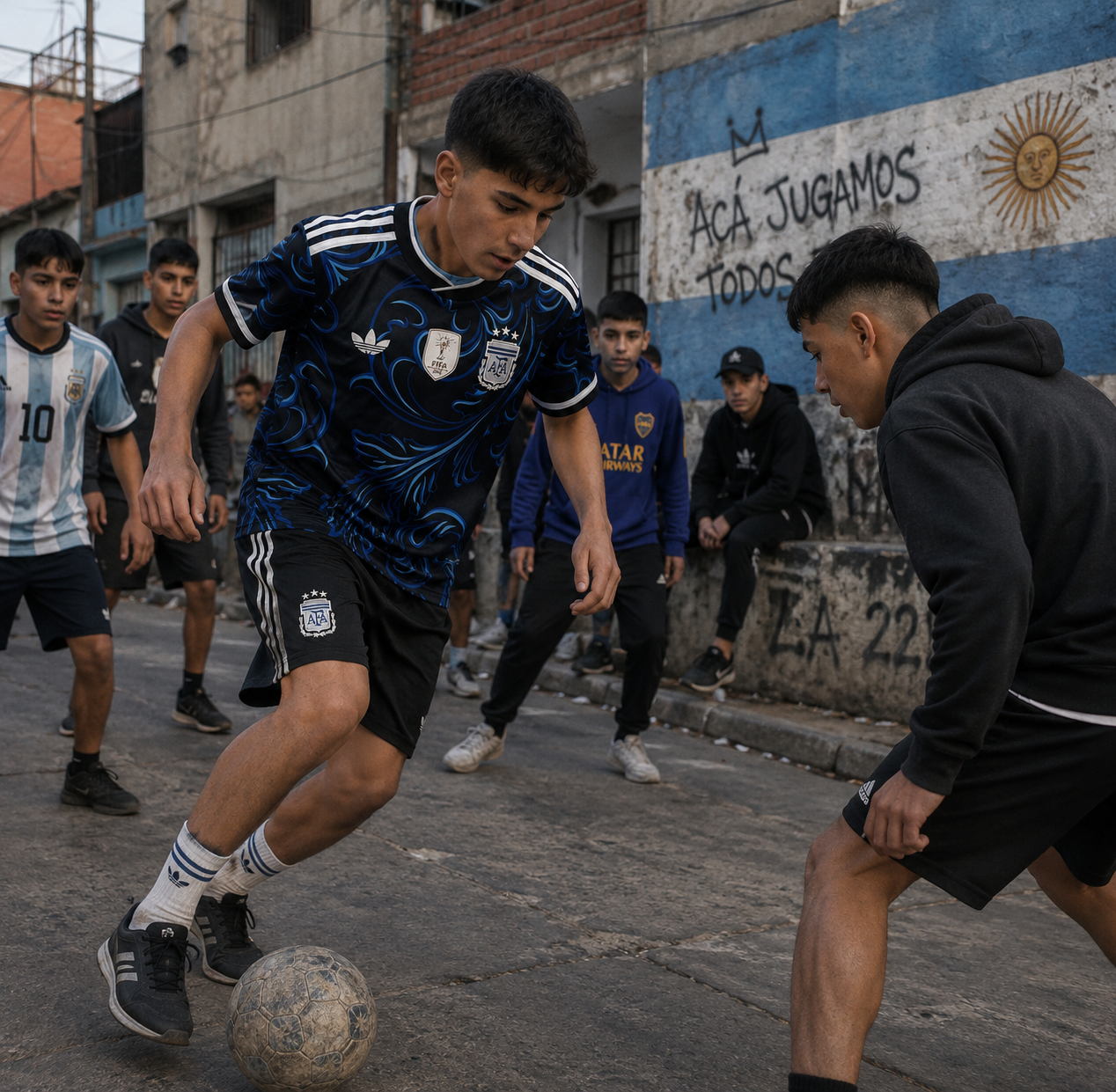 Maglia trasferta bambini Argentina Coppa del Mondo 2026