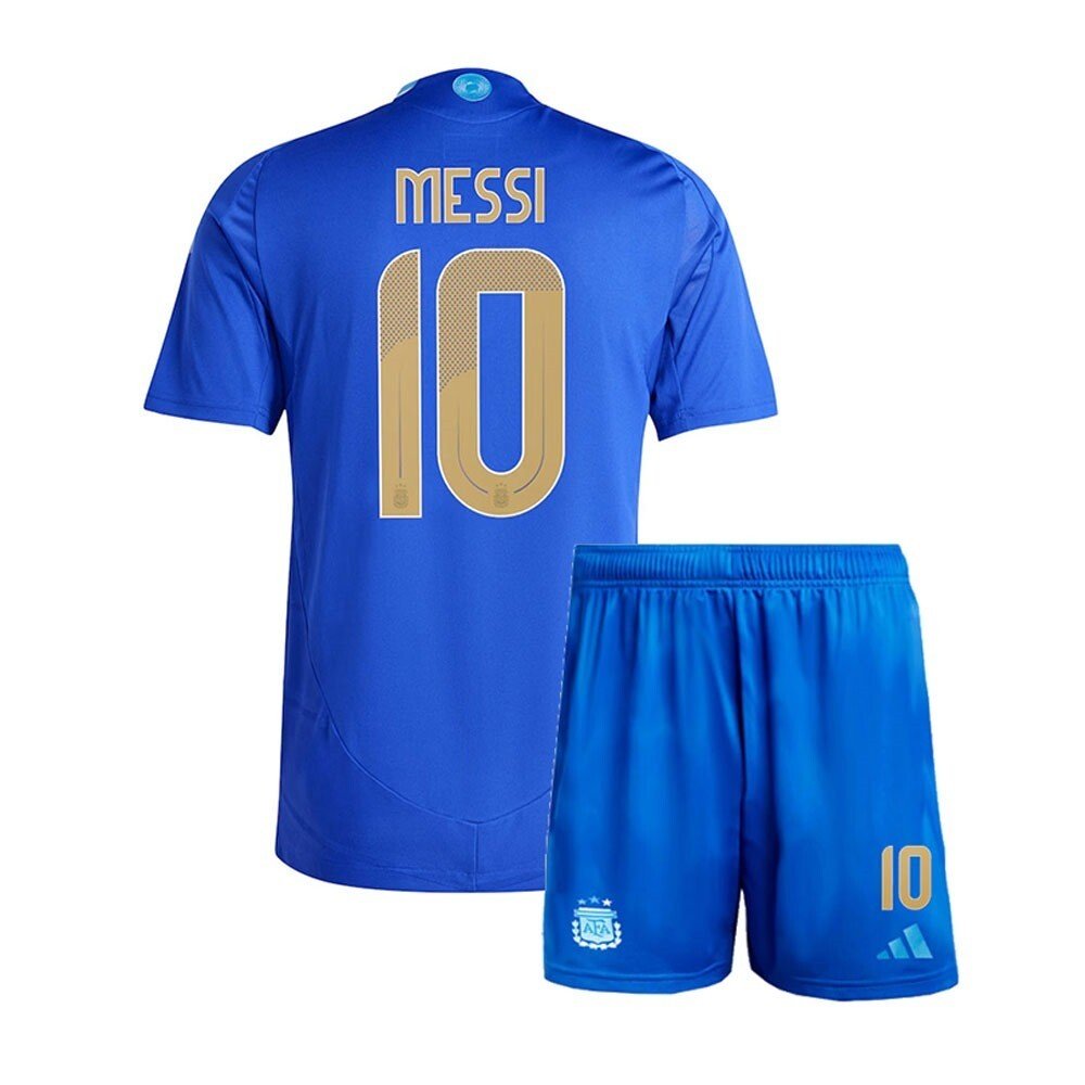 Kit infantil de visitante Argentina 2024/2025 con Messi 10