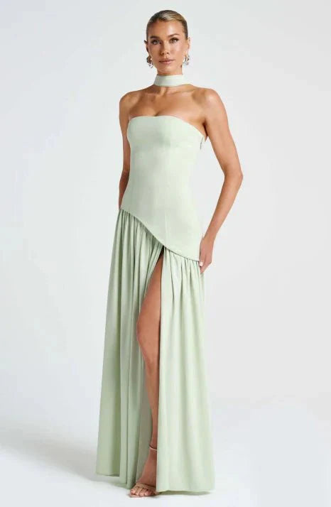 Ballkleid Damen Elegant Fließend Maxischnitt Zeitloser Stil