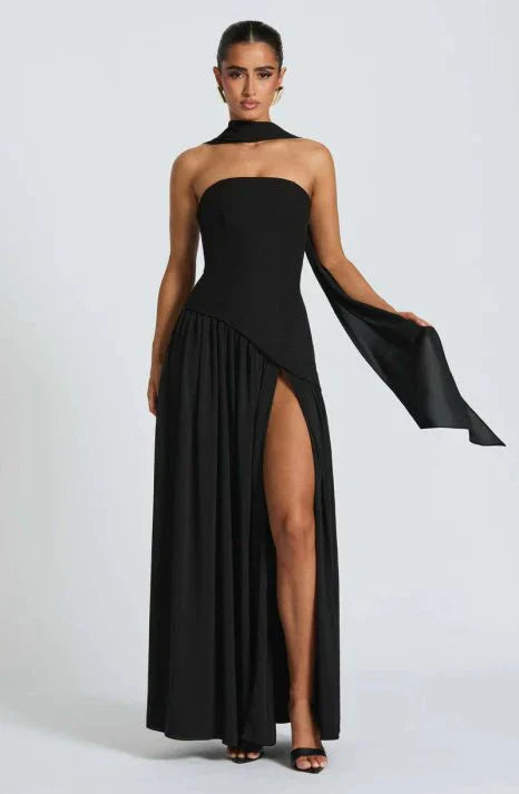 Ballkleid Damen Elegant Fließend Maxischnitt Zeitloser Stil