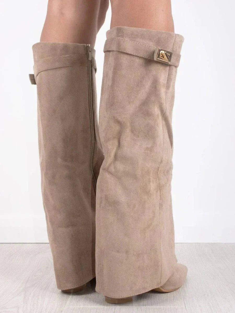 Damen Stiefel Bequeme hohe Passform für den Alltag