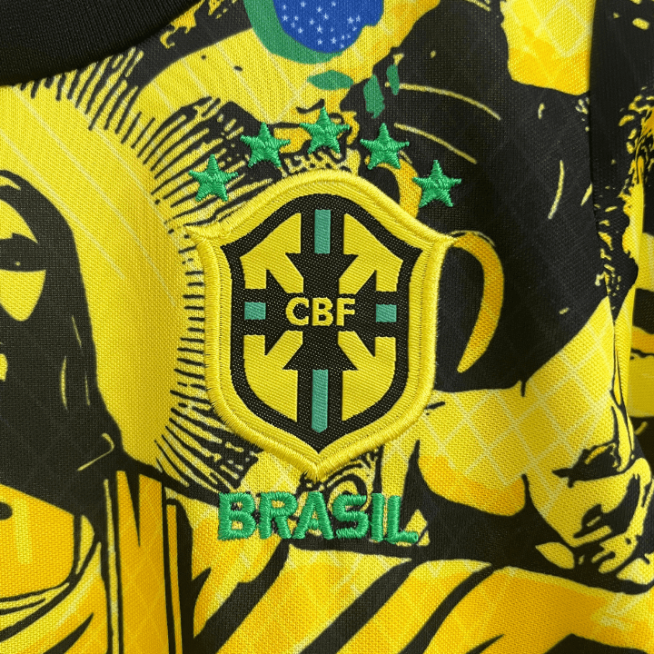 Brasilien Jesus Christus der Erlöser Kindertrikot – Gelbe Edition