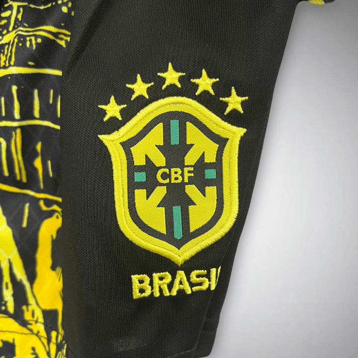 Brasilien Jesus Christus der Erlöser Kindertrikot – Gelbe Edition