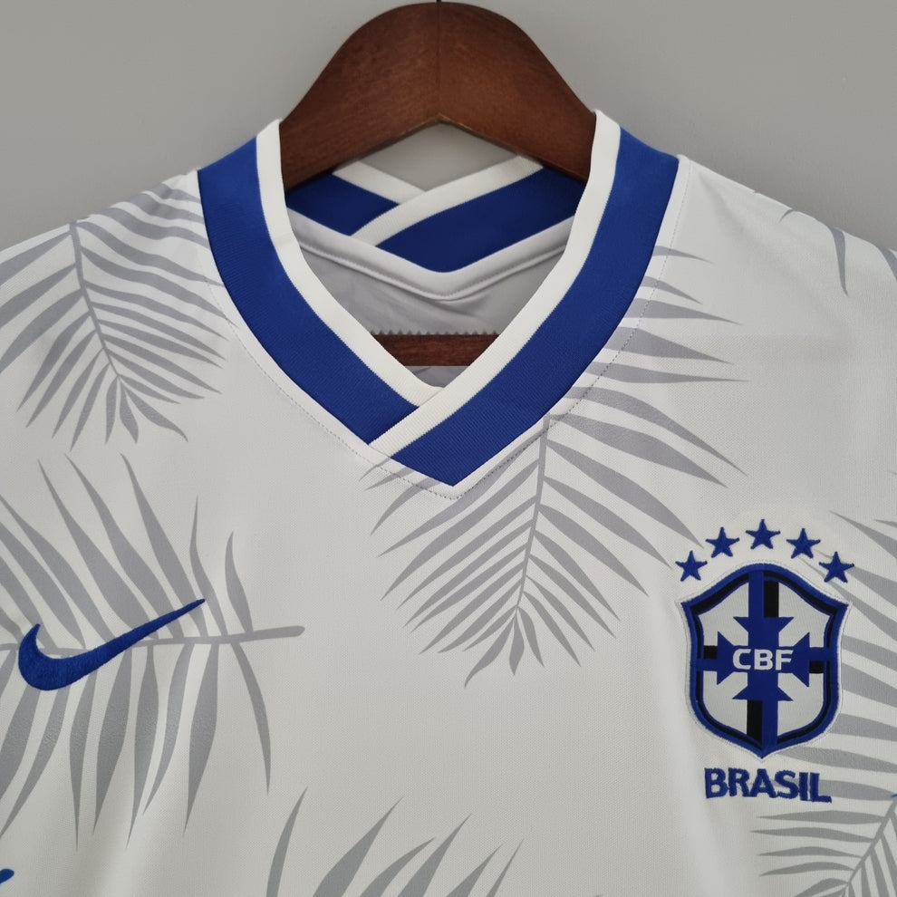 Maglia Edizione Speciale Brasile Blu Foglia