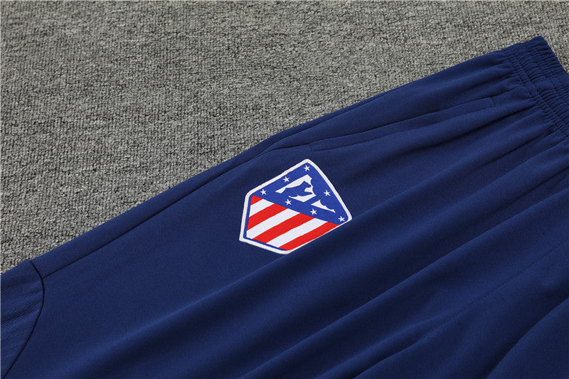 Atletico Madrid 23-24 Königsblauer Trainingsanzug (Halb-Reißverschluss)
