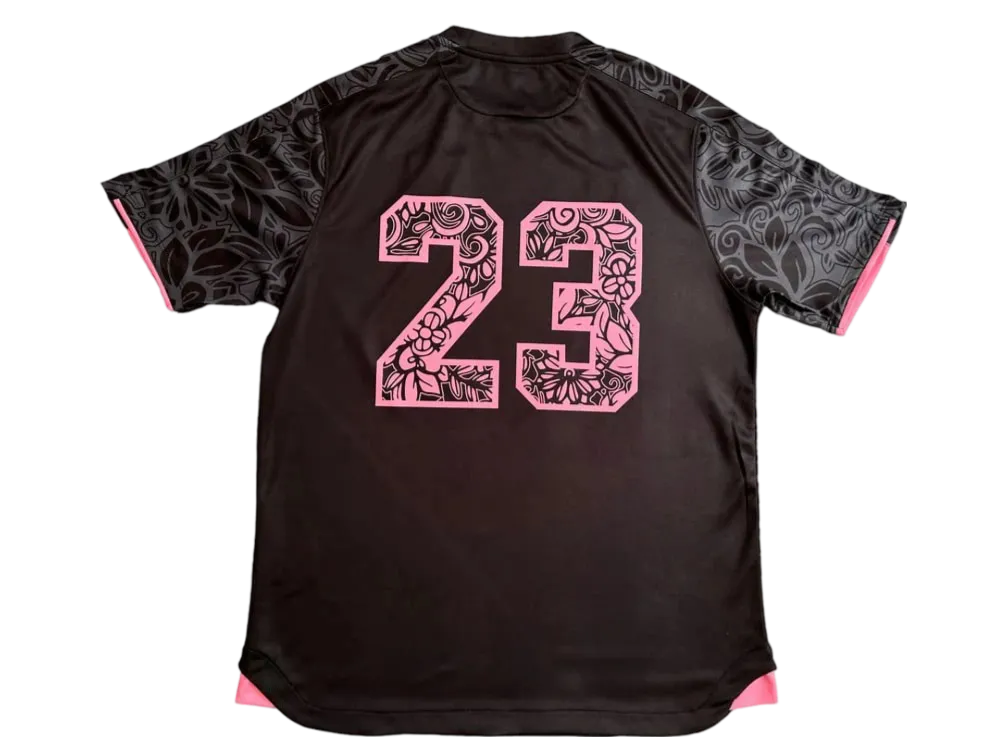 FC Palestina x Farrah Azam Kollaborationsshirt Schwarzes Trikot