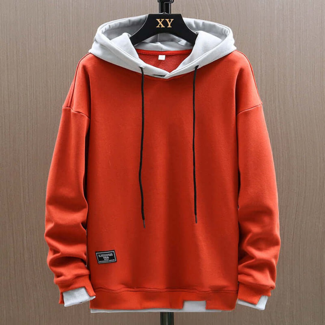 Felpa con cappuccio uomo, maniche lunghe, calda, casual invernale