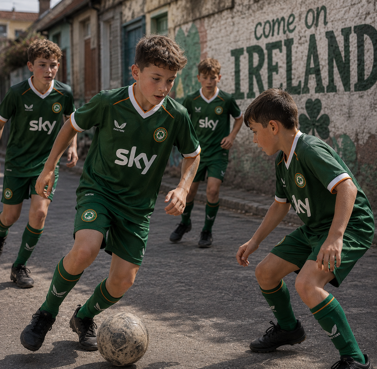 Irland Heim Kindertrikot 2026