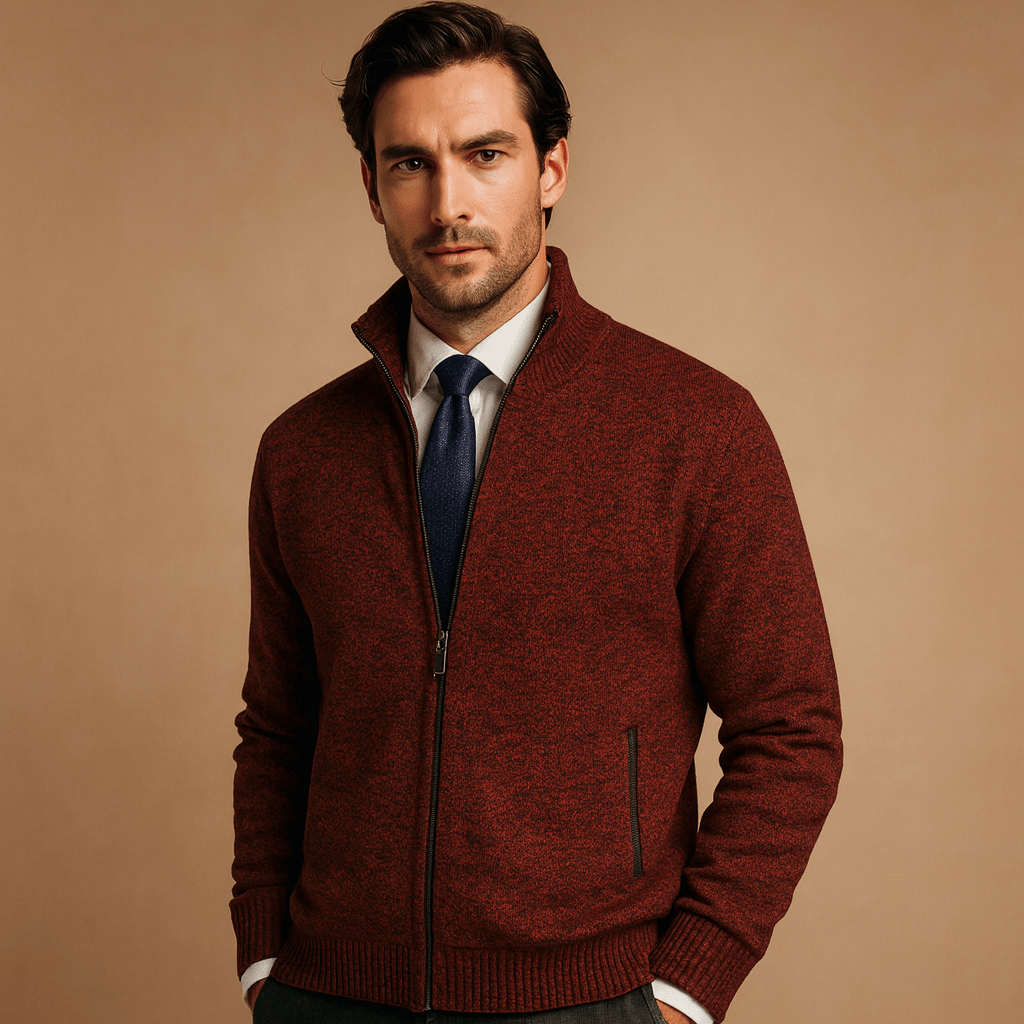 Jacke Herren Reißverschluss-Design Für lässigen und sportlichen Komfort
