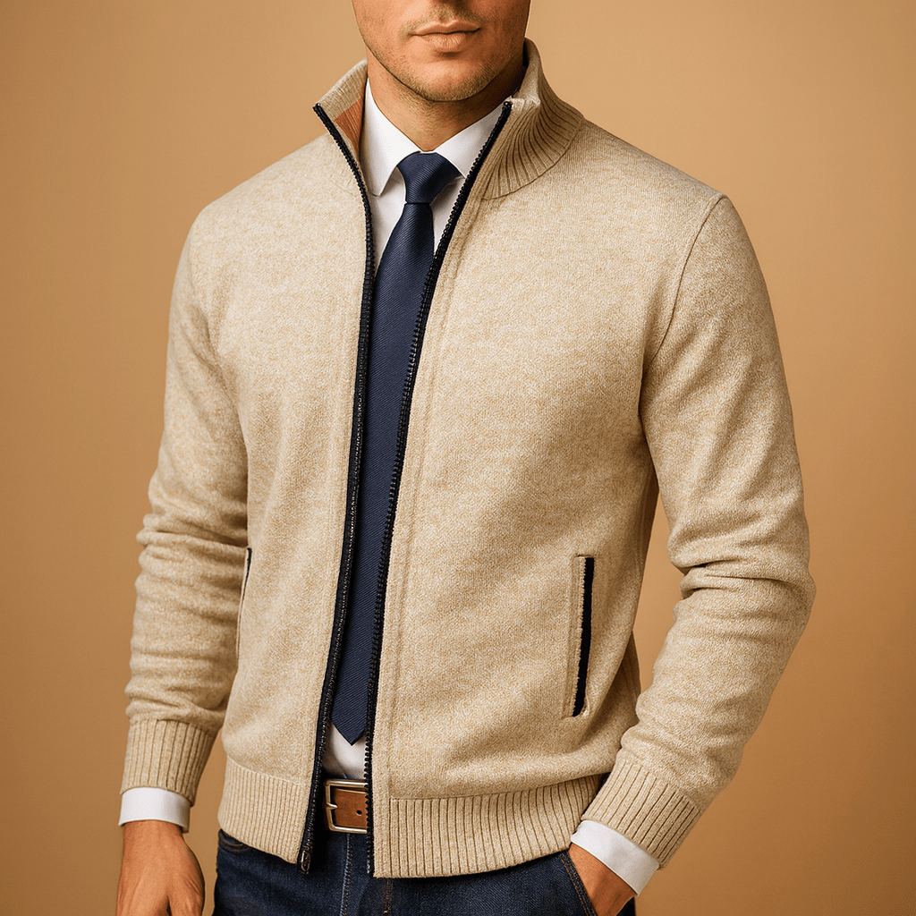 Jacke Herren Reißverschluss-Design Für lässigen und sportlichen Komfort