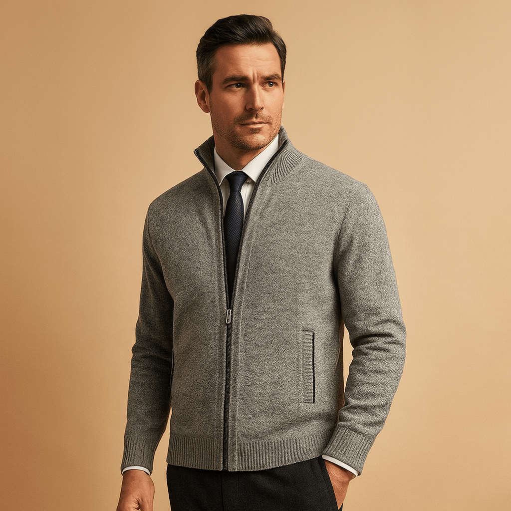 Jacke Herren Reißverschluss-Design Für lässigen und sportlichen Komfort