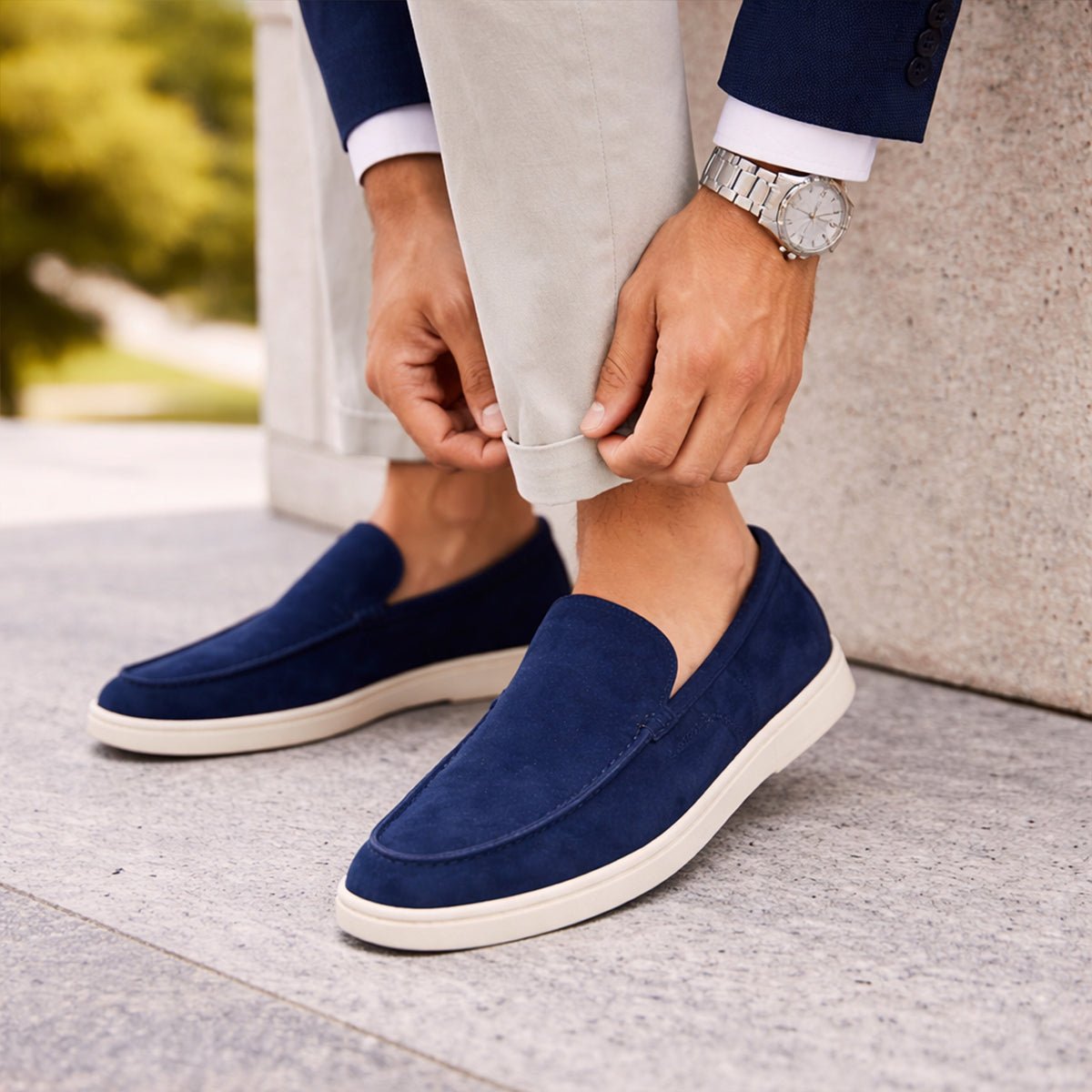 Herren Slipper Casual — Gummisohle für Komfort