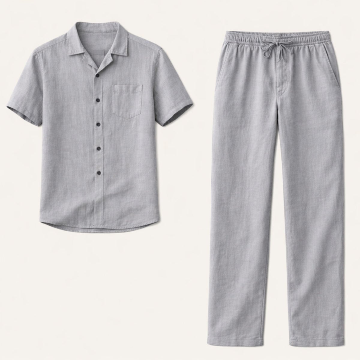Herrenbekleidungsset — Lockere Passform, zweiteilig, lange Hose  