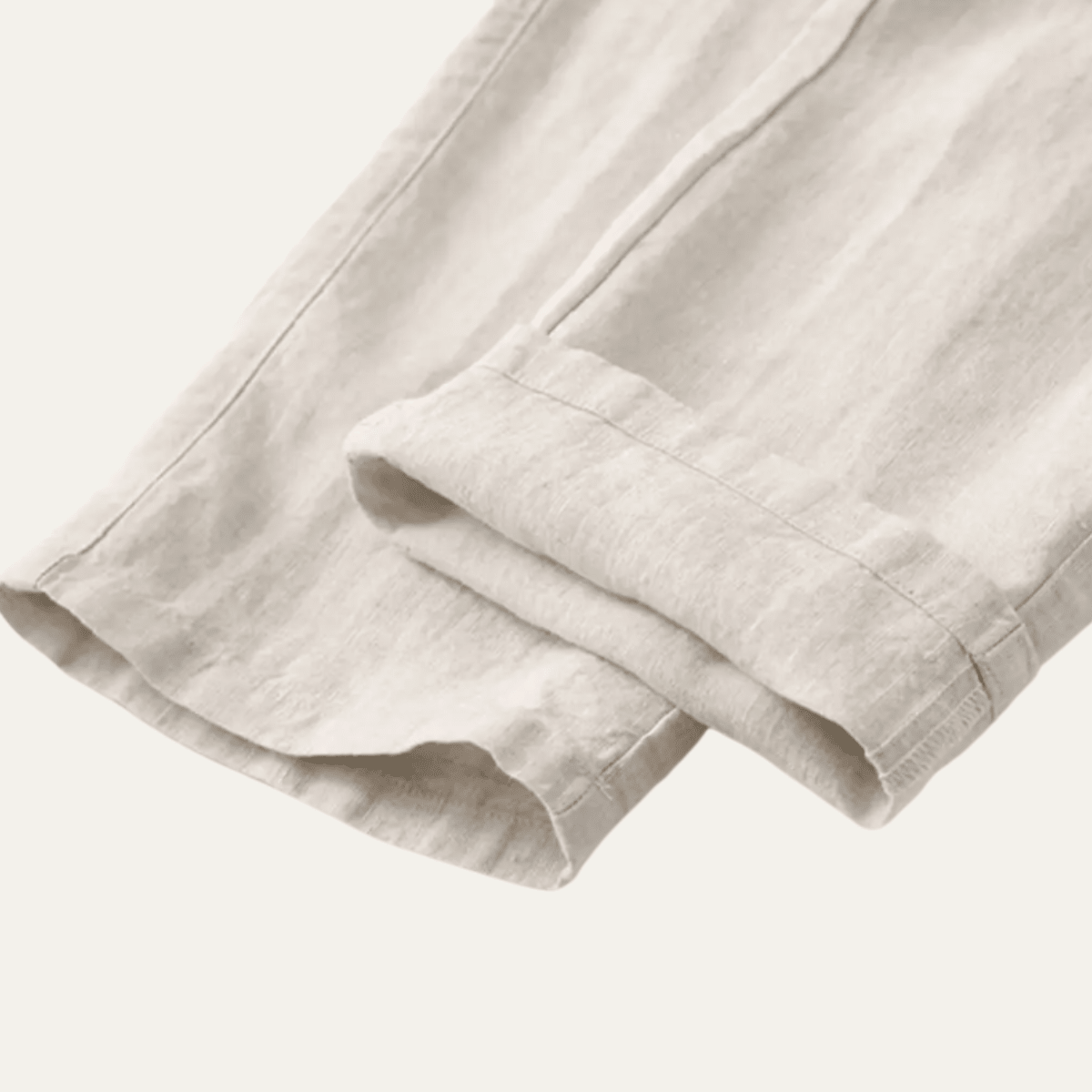 Pantaloni da uomo in lino - vestibilità rilassata, gamba dritta, minimalisti