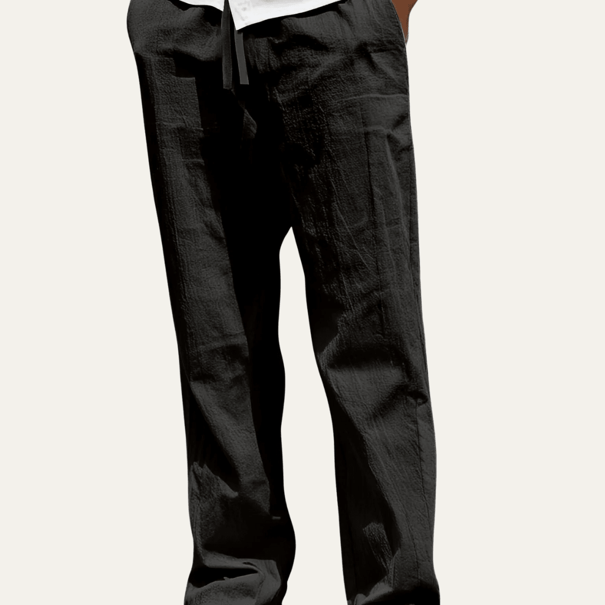 Herren Leinenhose — Schmale Passform, geformtes Beinendesign