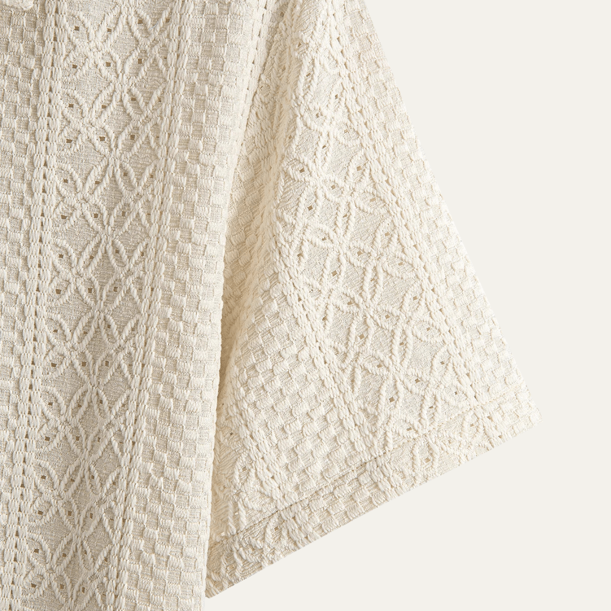 Heren Polo Shirt — Jacquard Gebreid Korte Mouw Knopenlijst  