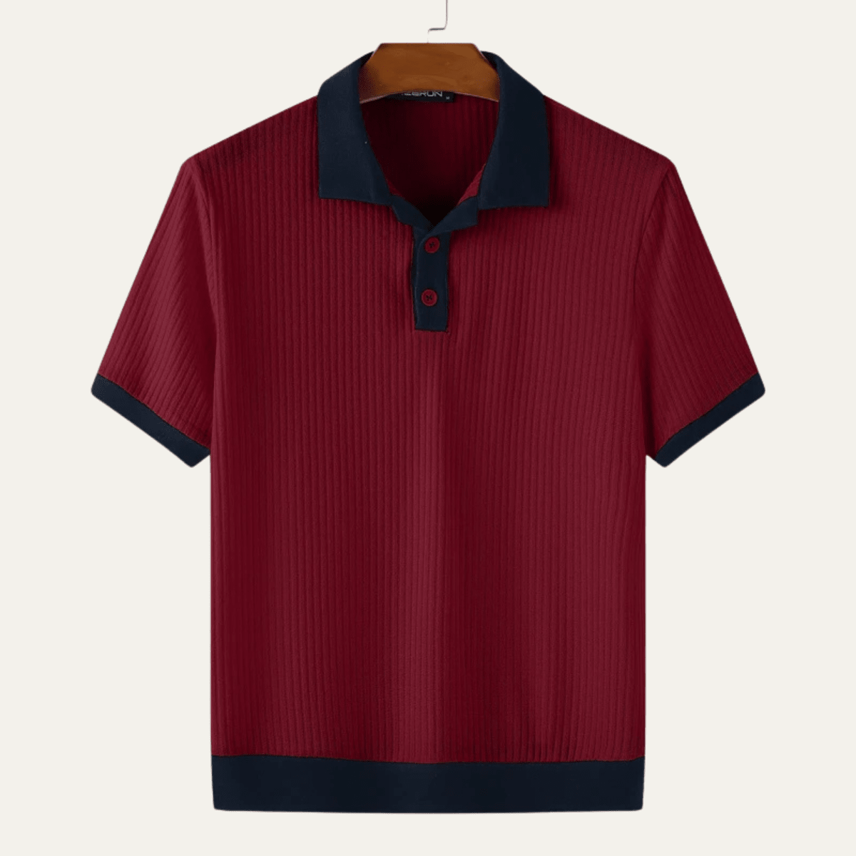 Polo da uomo — Vestibilità regolare, maniche corte, chiusura con bottoni