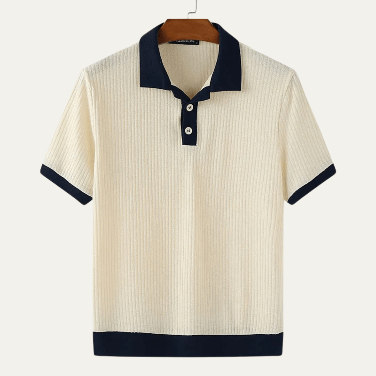 Polo da uomo — Vestibilità regolare, maniche corte, chiusura con bottoni