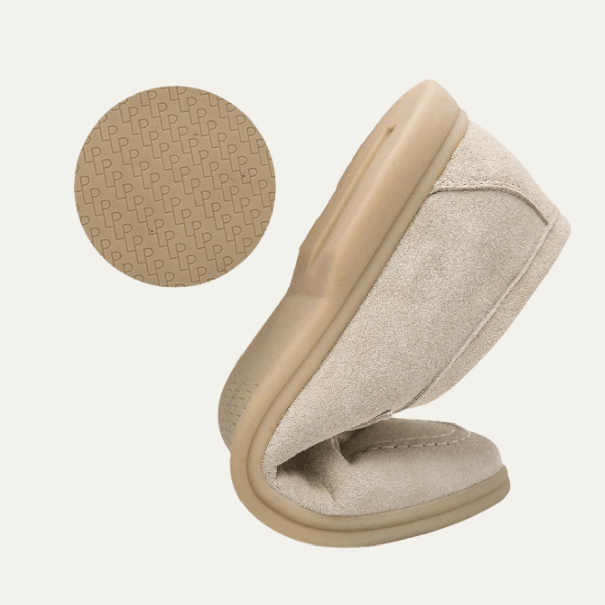 Herren Slipper — Flache Sohle & genähte Details