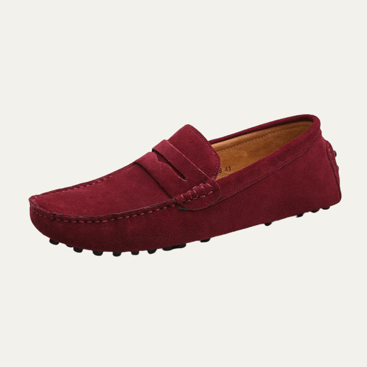 Mocassini da uomo slip-on — cuciture mocassino, profilo basso