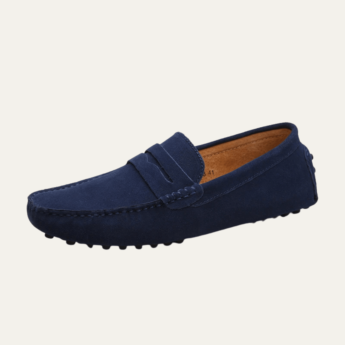 Mocassini da uomo slip-on — cuciture mocassino, profilo basso
