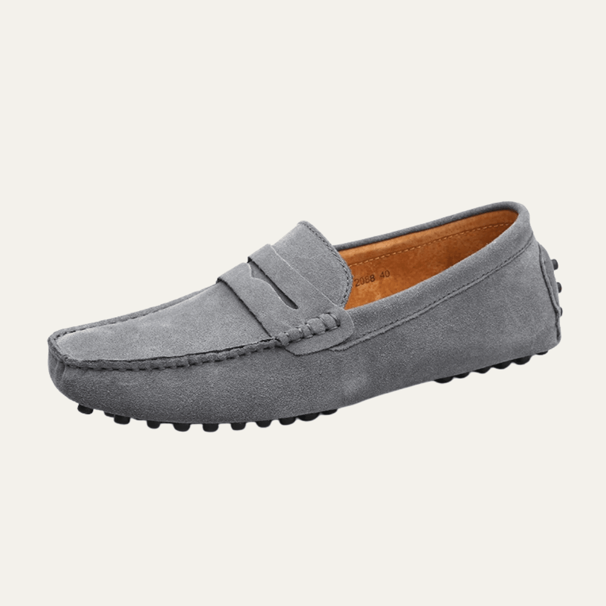 Mocassini da uomo slip-on — cuciture mocassino, profilo basso