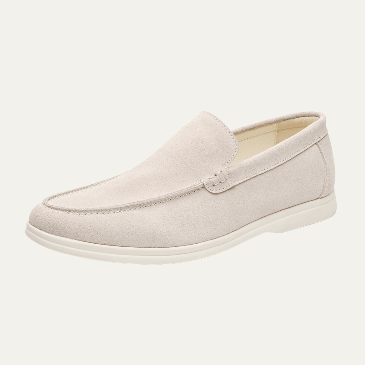Mocassini da uomo slip-on — dettaglio cucito, stile smart-casual