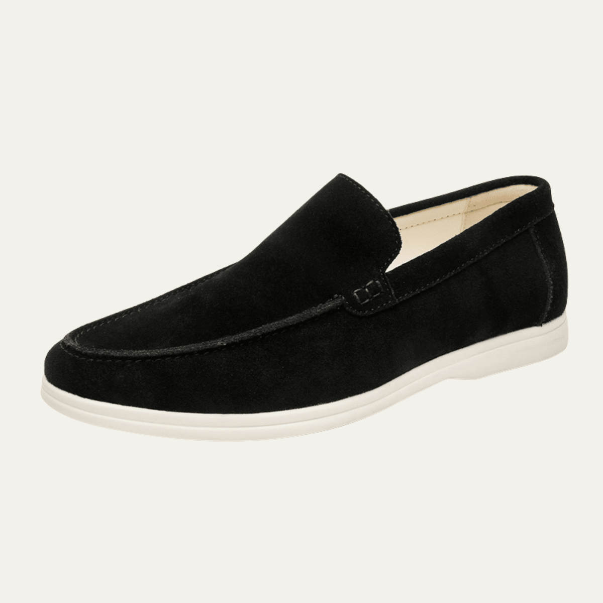 Mocassini da uomo slip-on — dettaglio cucito, stile smart-casual