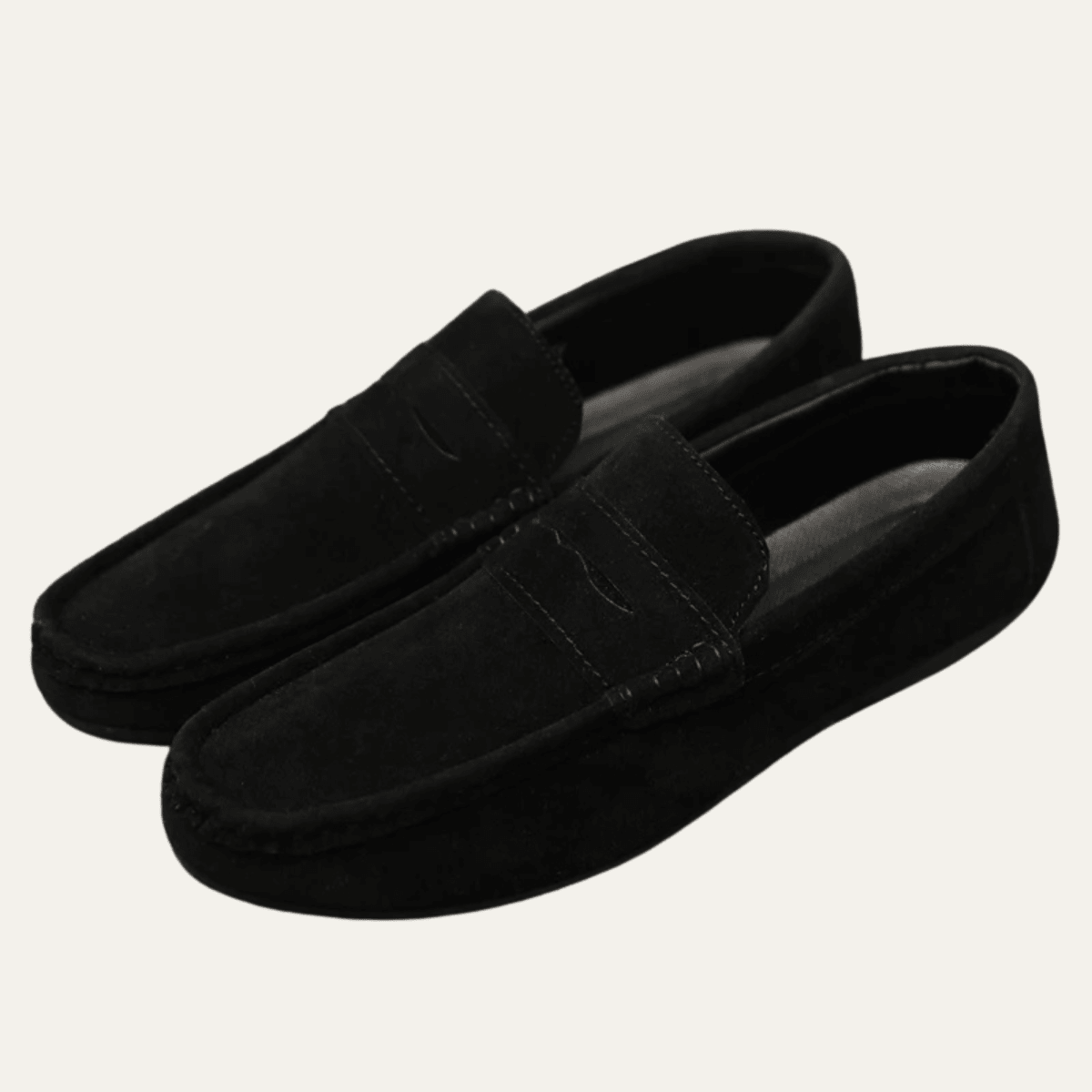 Mocassins sans lacets pour homme — Détail supérieur cousu
