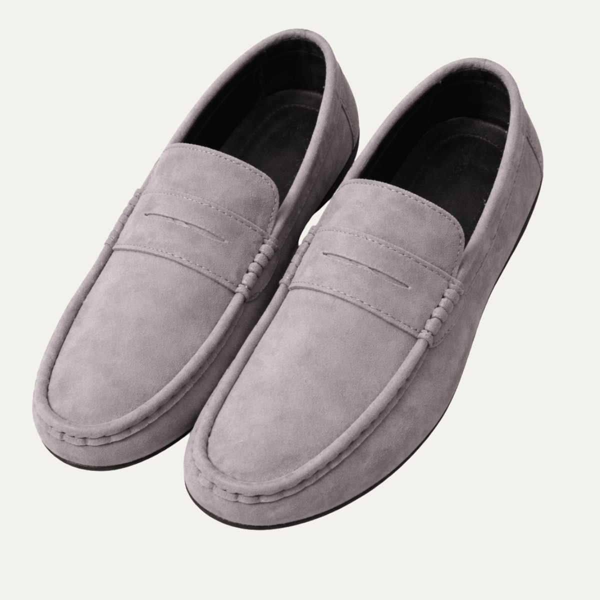 Mocasines sin cordones para hombre — Detalle de costura en la parte superior