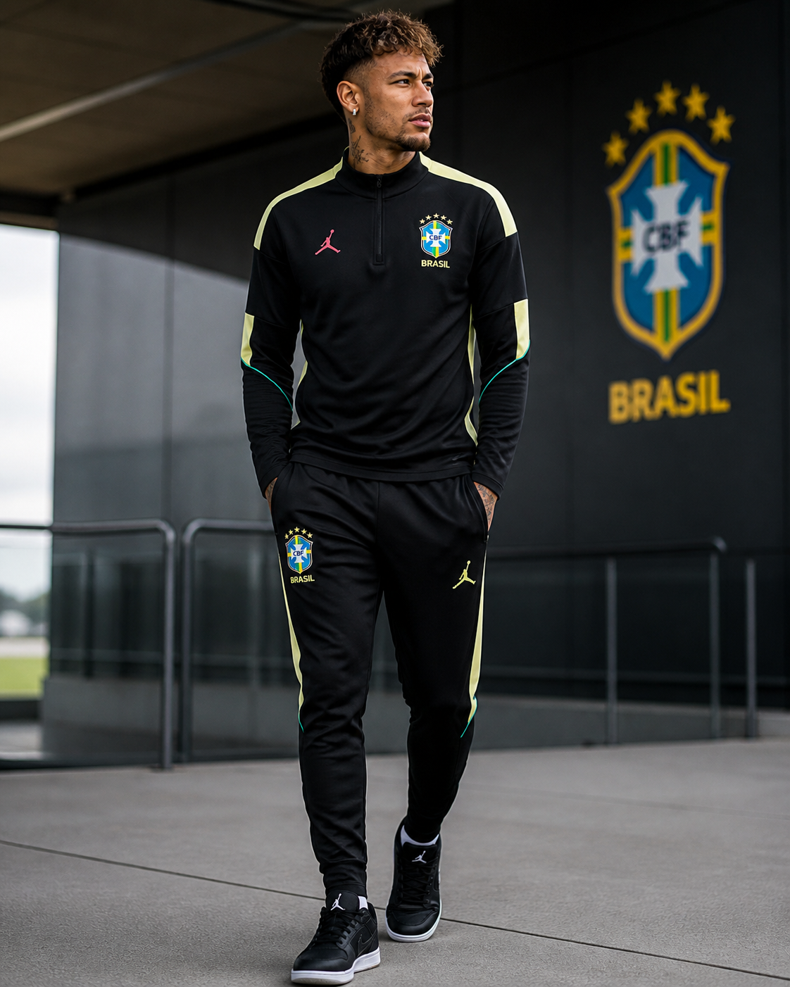 Tuta Jordan Nera Brasile 2026
