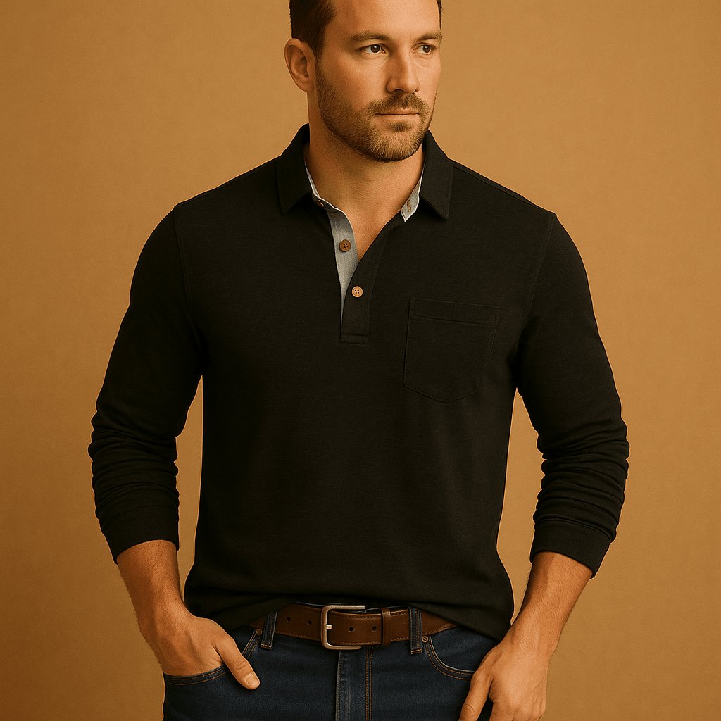 Chemise Homme Design Décontracté Poche Poitrine Fermeture Boutonnée Devant