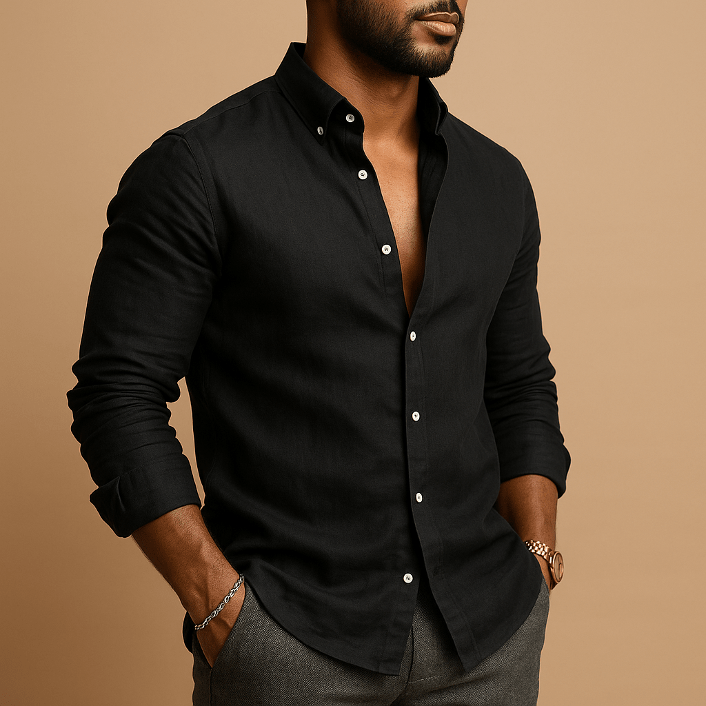 Chemise Homme Coupe Confortable Silhouette Détendue et Épurée