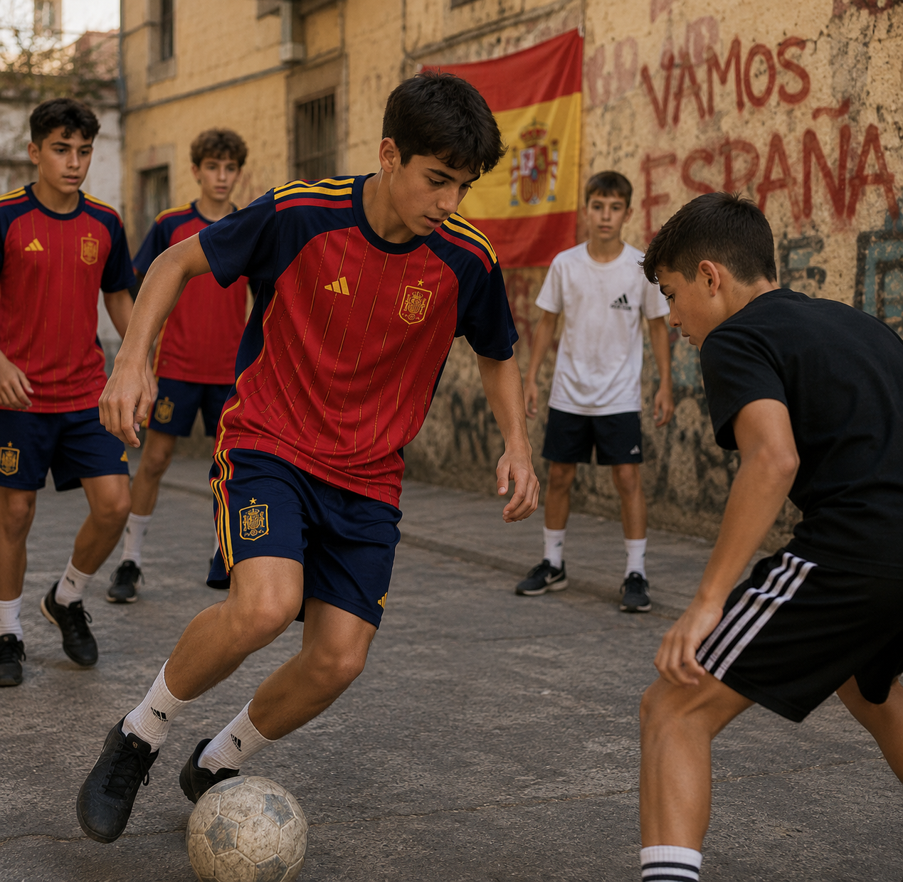 Maglia casa bambini Spagna edizione Coppa del Mondo 2026
