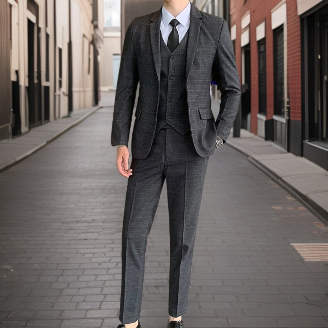 Abito Uomo Vestibilità Slim Set da Sposa Look Elegante