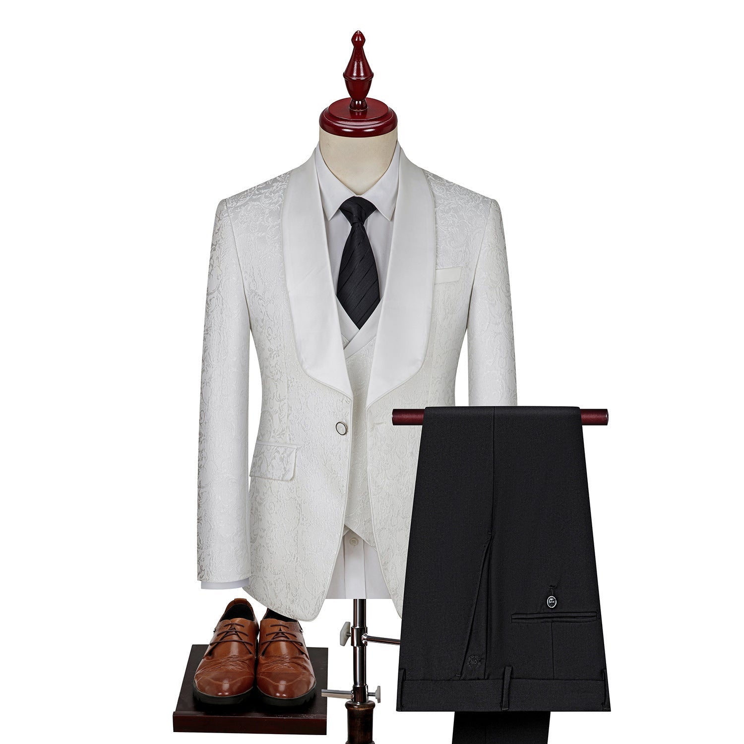 Completo Uomo Vestibilità Classica Stile Formale Appeal Senza Tempo