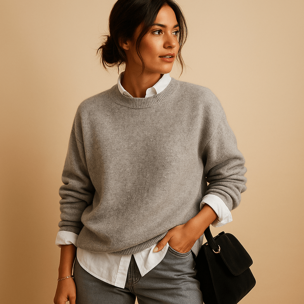 Maglione Donna Elegante Vestibilità Confortevole Design Minimalista