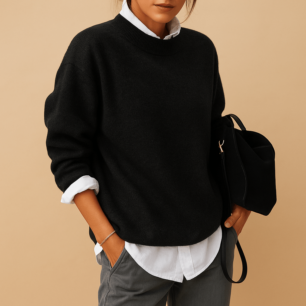 Maglione Donna Elegante Vestibilità Confortevole Design Minimalista