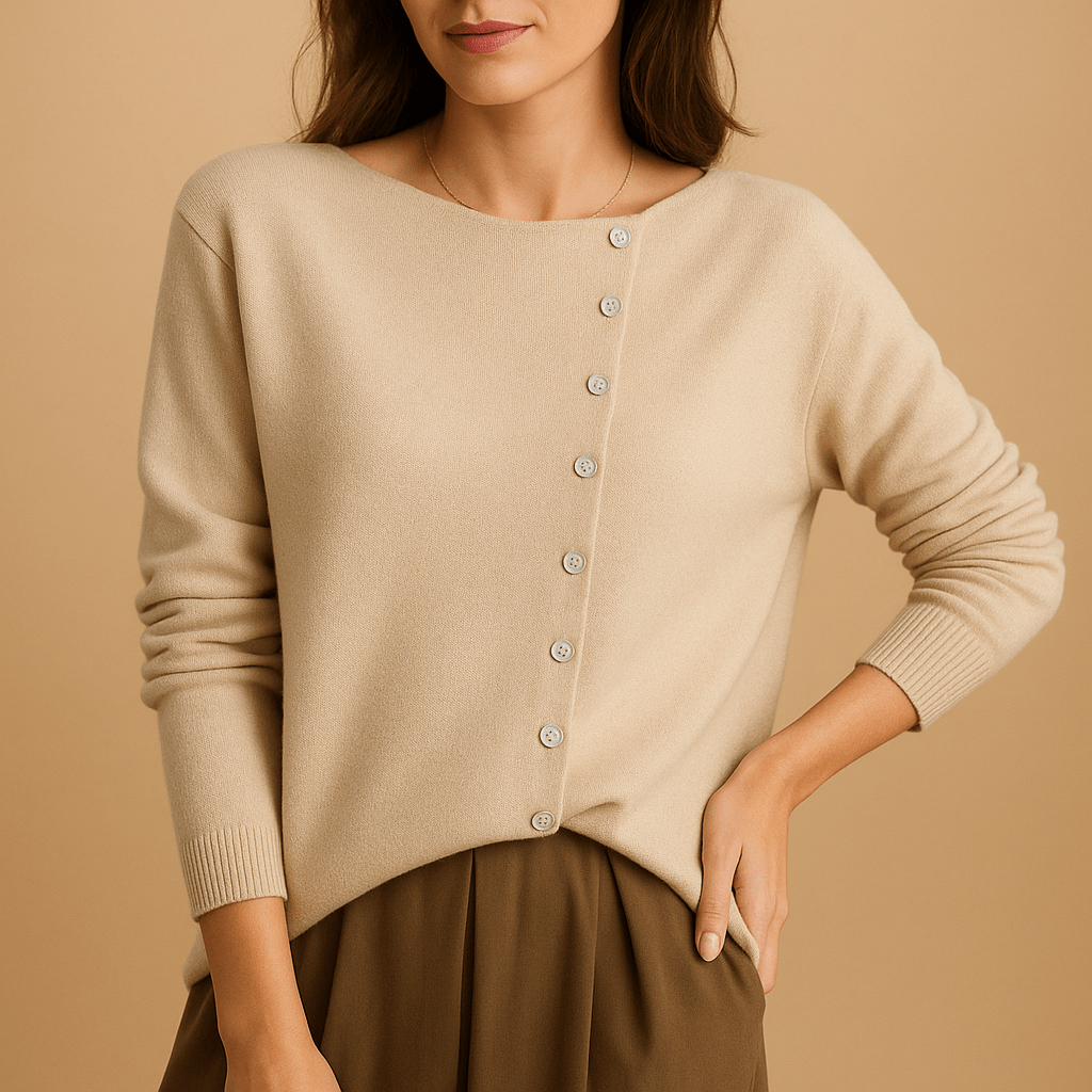 Maglione Donna Maniche Lunghe Girocollo Vestibilità Comoda